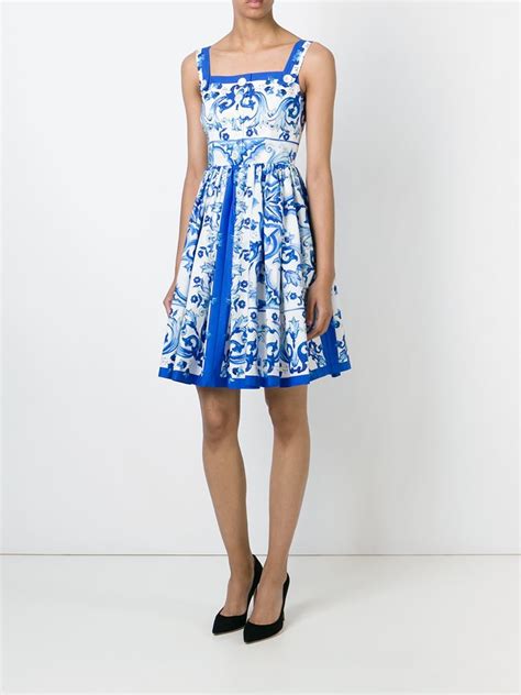 dolce gabbana blue white dress|dolce and gabbana dresses cheap.